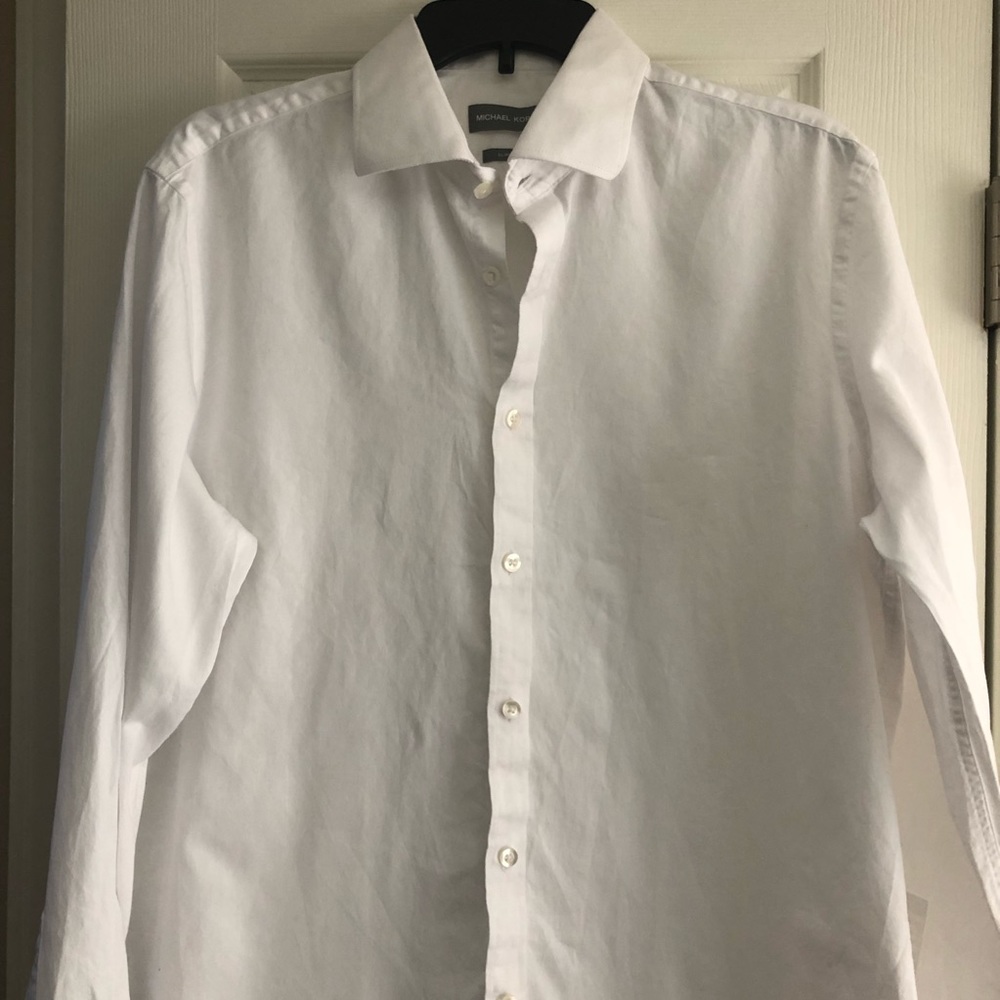 Michael Kors MENS white long sleeve shirt